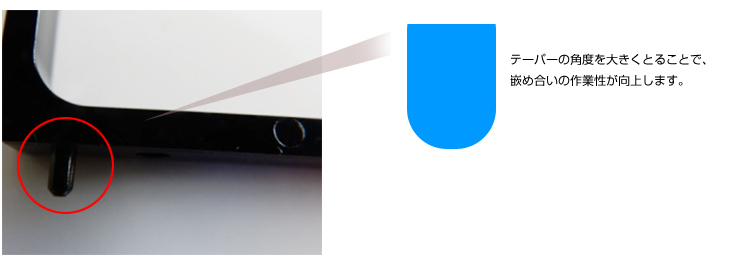 嵌め合い部品の調整による組み立て工数の削減