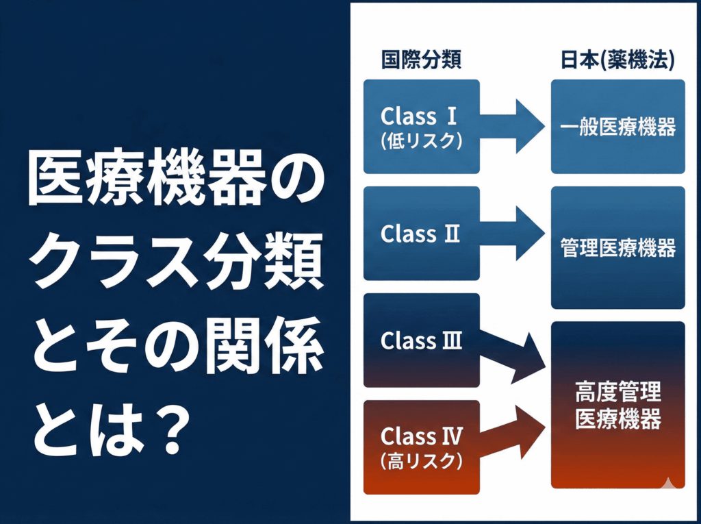 医療機器のクラス分類とその関係2