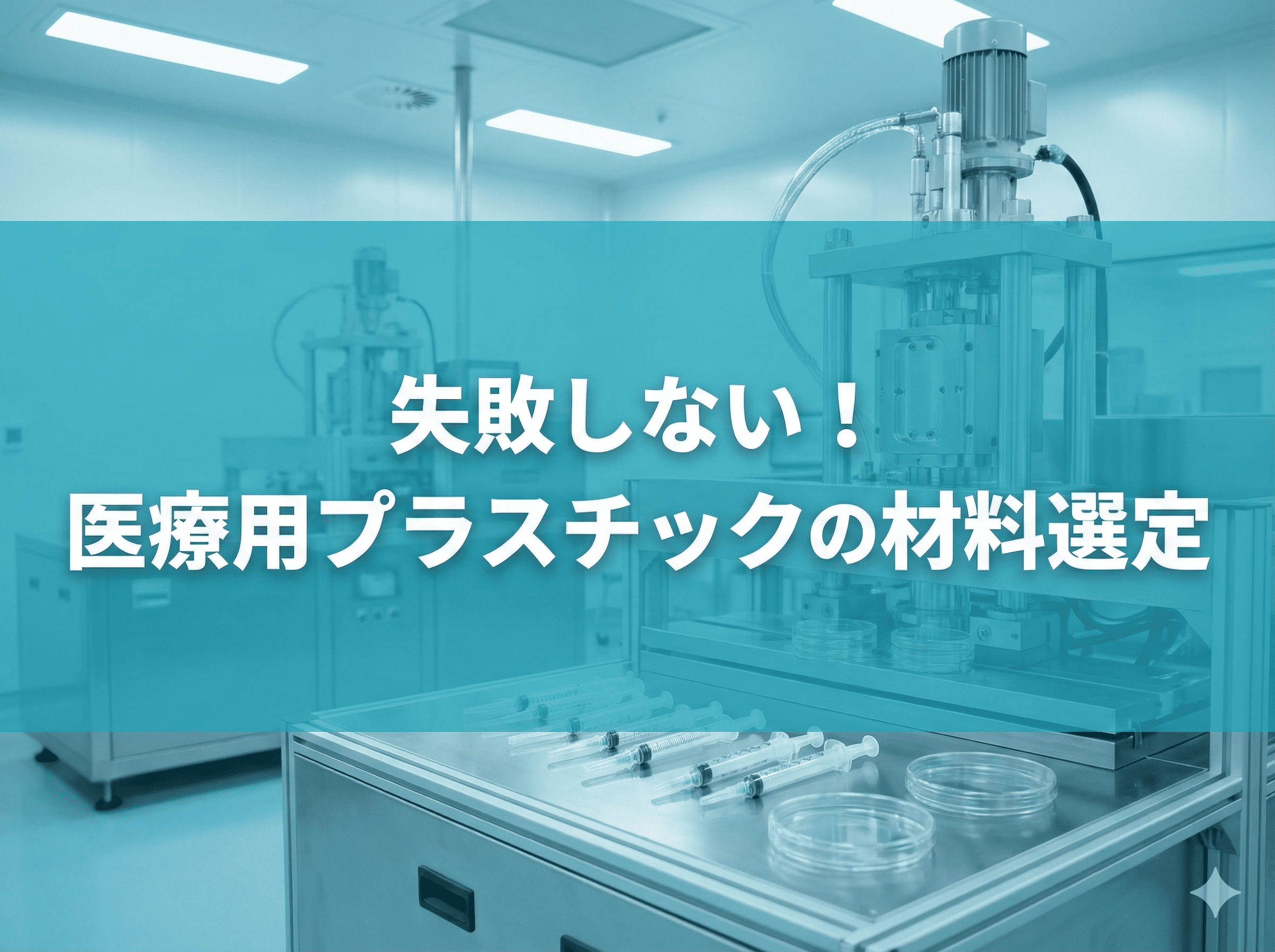 医療用プラスチック射出成形に使用される材料について