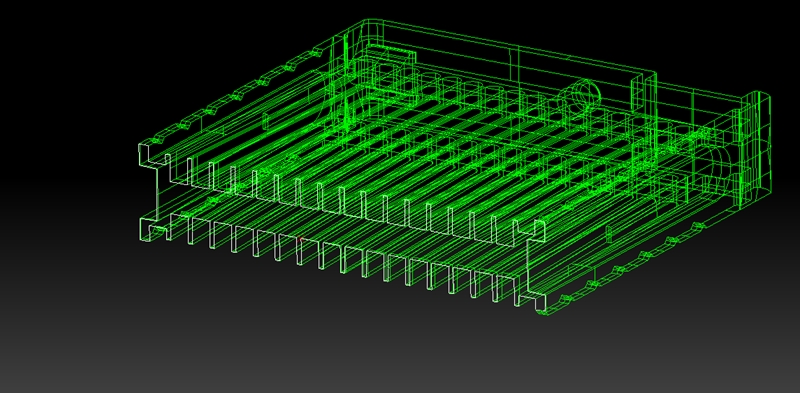 医療用検査パーツ　細溝成形品
